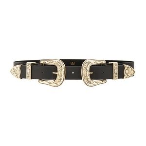 B-Low The Belt Bri Bri Double Buckle Belt (Gold/Sz Med)